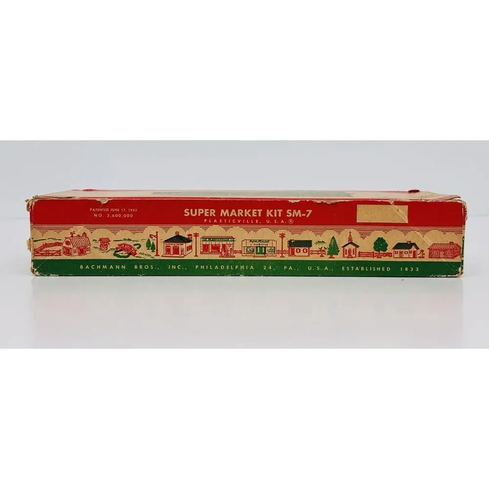 Plasticville O & S Gauge Super Market Kit SM-7 Complete w/ Box